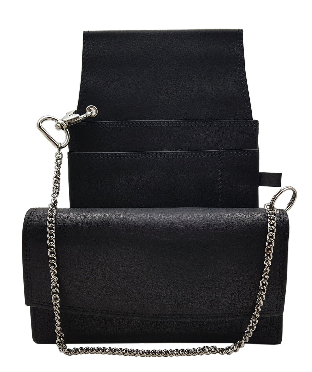myledershop Echt Büffelleder Kellnerbörsen-Set bestehend aus Kellnerbörse + Holster + Kette/Geldbörs