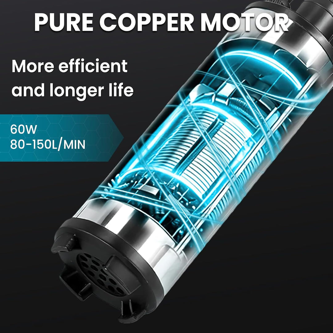 Tragbare Wasserpumpe Sumpfpumpe für Makita 18V Lithium Akku, 21V Transferpumpe mit 5m kabel, Elektri