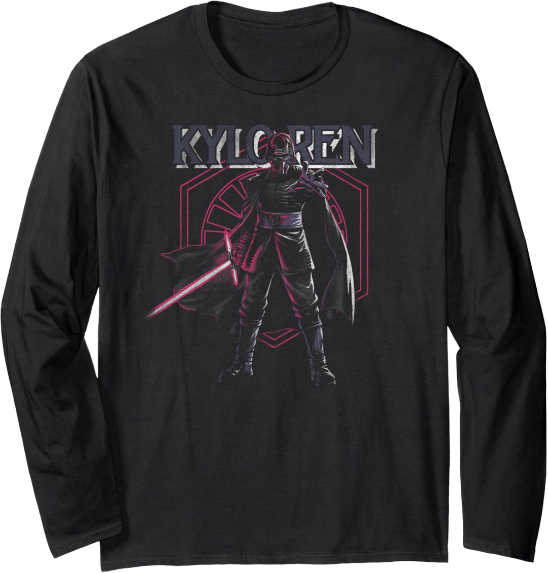Star Wars: The Rise Of Skywalker Kylo Ren Dark Portrait Langarmshirt