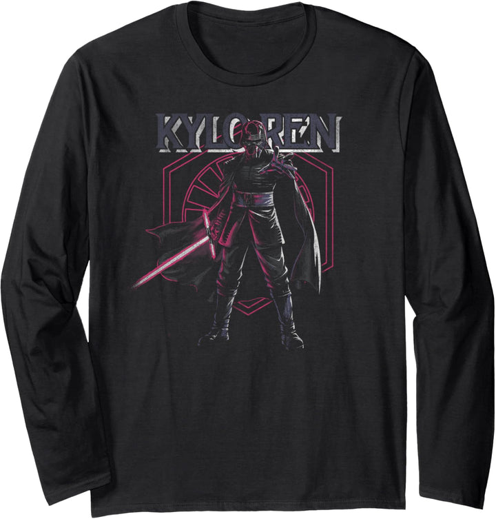Star Wars: The Rise Of Skywalker Kylo Ren Dark Portrait Langarmshirt