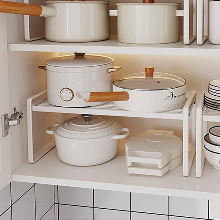 HQahnekme Küchenschrank Organizer,Regaleinsatz mit Anti-Rutsch Matte,Küche Schrankeinsatz,für Küche/