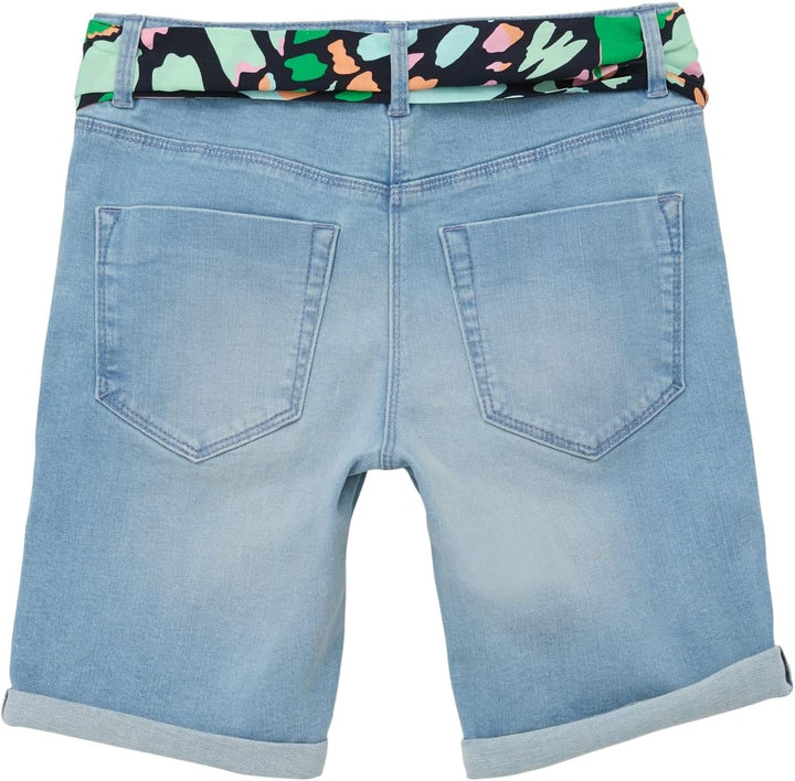 s.Oliver Mädchen Jeans Bermuda, Fit Suri 146 Blau, 146 Blau