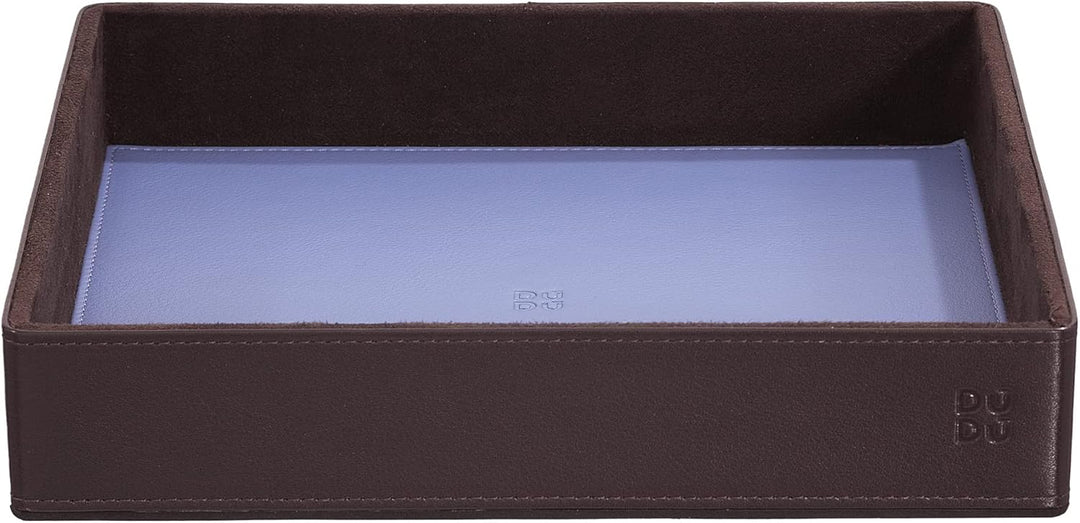 DUDU Schreibtisch-Set aus Leder für das Büro 4-teilig mit Taschenleerer Stifthalter Briefhalter Zett