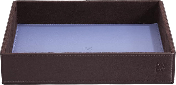 DUDU Schreibtisch-Set aus Leder für das Büro 4-teilig mit Taschenleerer Stifthalter Briefhalter Zett