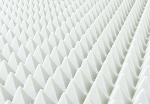 Pyramidenschaum aus BASOTECT® weiss 100x50cm Schalldämmung Isolierung Akustik - verschiedene Stärken