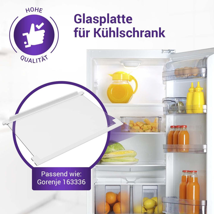 Kühlschrank Glasplatte Ersatz für AEG Kühlschrank Einlegeboden Glas 225153106/3 - Regal Kühlschrank
