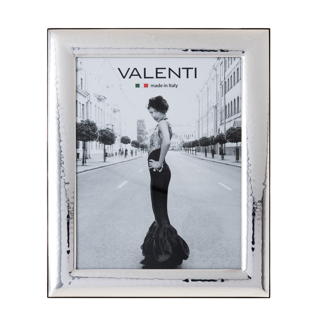 Valenti&Co. - Bilderrahmen - Silber in gehämmerter Optik - glänzend Hochzeit, zum Geburtstag von Fre