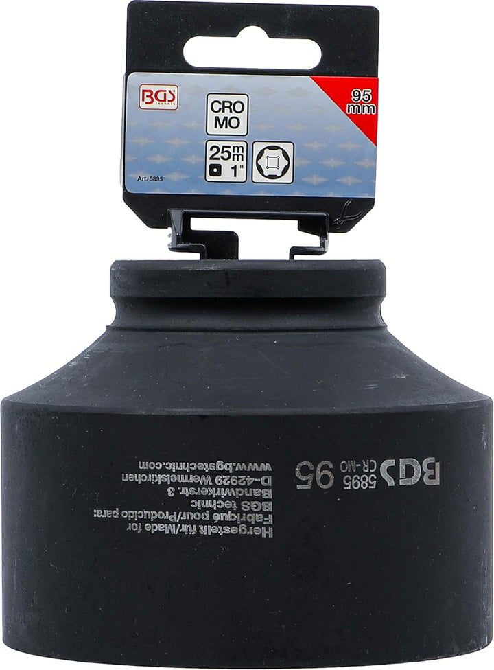 BGS 5895 | Kraft-Steckschlüssel-Einsatz Sechskant | 25 mm (1") | SW 95 mm Schlüsselweite: 95 mm, Sch