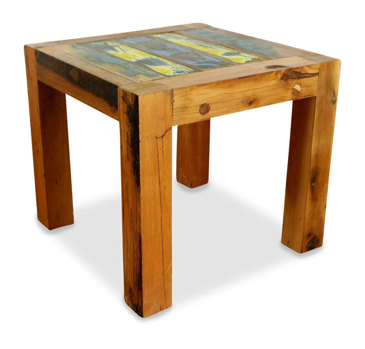 livasia Couchtisch | Recyceltes buntes Bootsholz | Wohnzimmertisch | Java Designer Möbel aus Bootsho