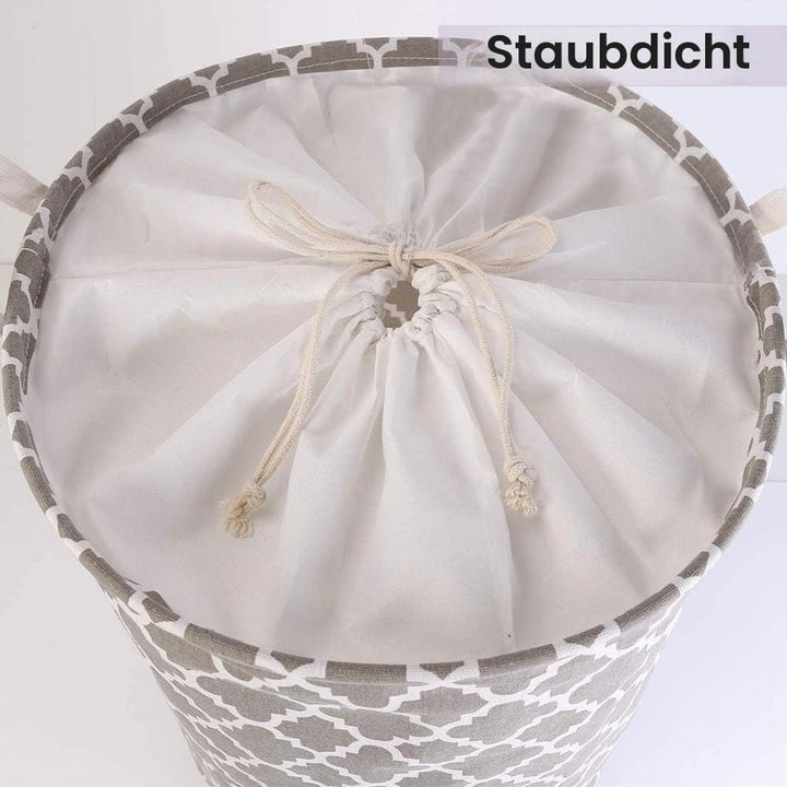 LessMo 2STK 17.7" Kordelzug Wäschekorb Lagerung Sorter, zusammenklappbare Pop-Up Wäschekörbe, Wasser