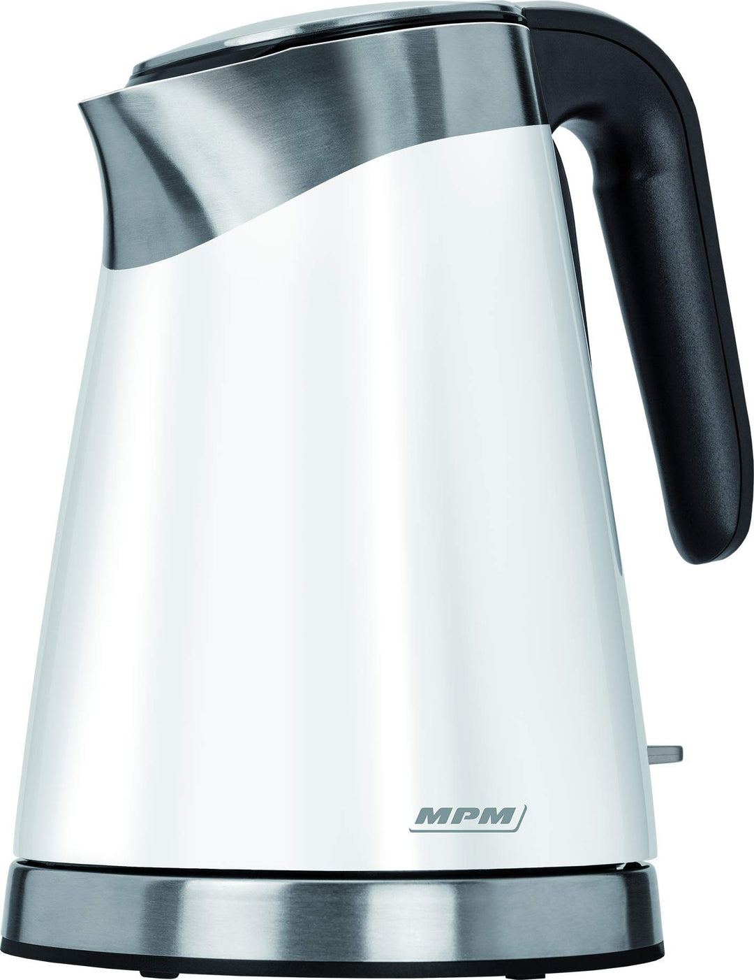 MPM MCZ-56 Elektrischer Wasserkocher aus Edelstahl, 1,7 Liter, 2200 W, BPA-frei, Weiss