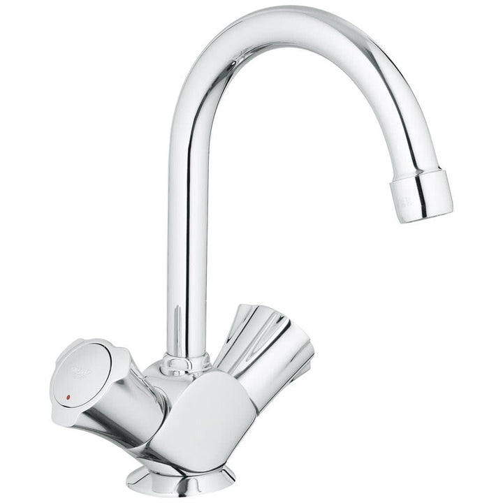 GROHE Waschtisch-Einlochbatterie Costa DN 15, mit Ablaufgarnitur, chrom 21375001, mit Ablaufgarnitur