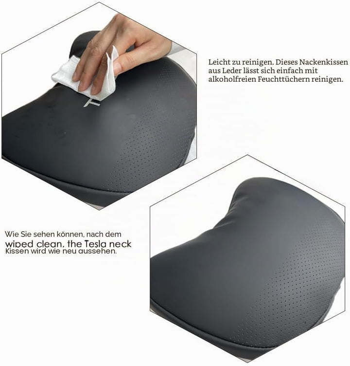 TANOLA TESBEAUTY Tesla Sitz-Kopfstützenkissen, 2 Packungen, Tesla-Nackenkissen, einzigartiges Design