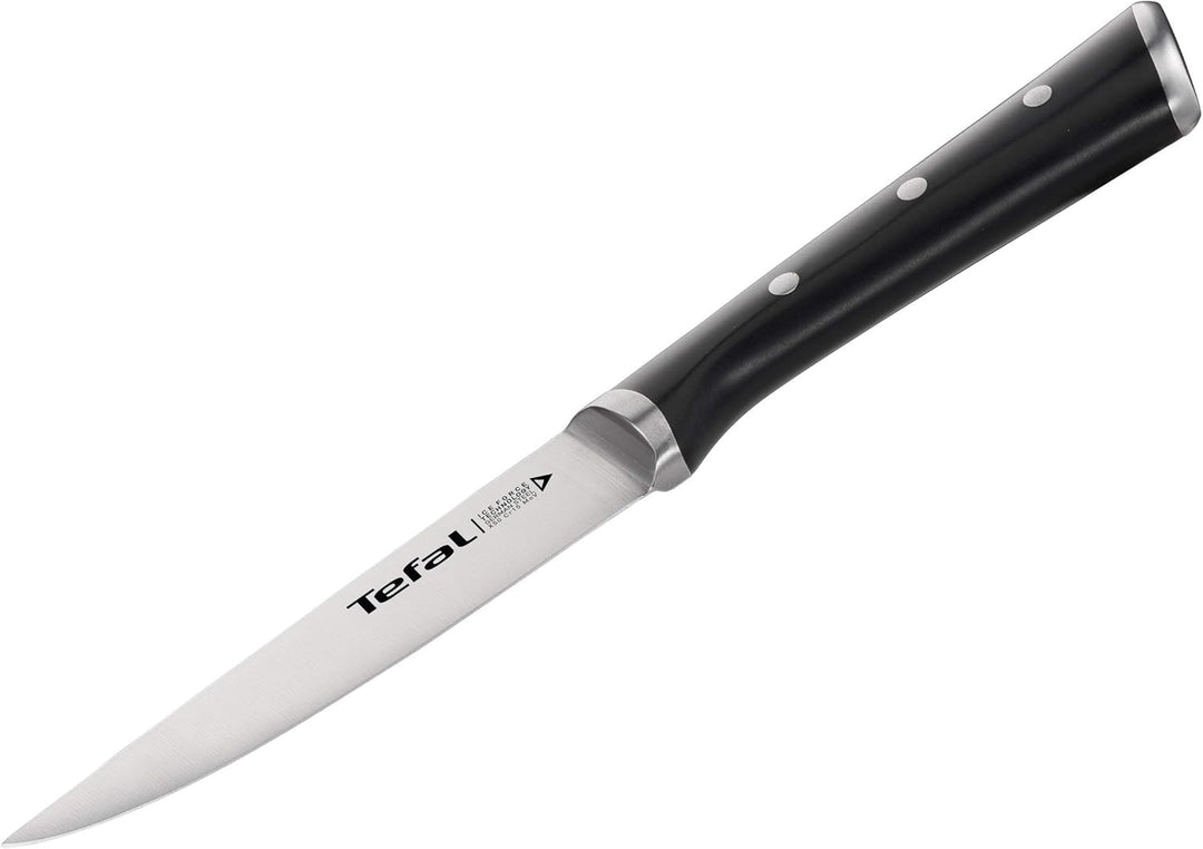 Tefal Ice Force K23209 Universalmesser | 11cm Klinge | Korrosionsschutz | Handschutz | Edelstahl/Sch