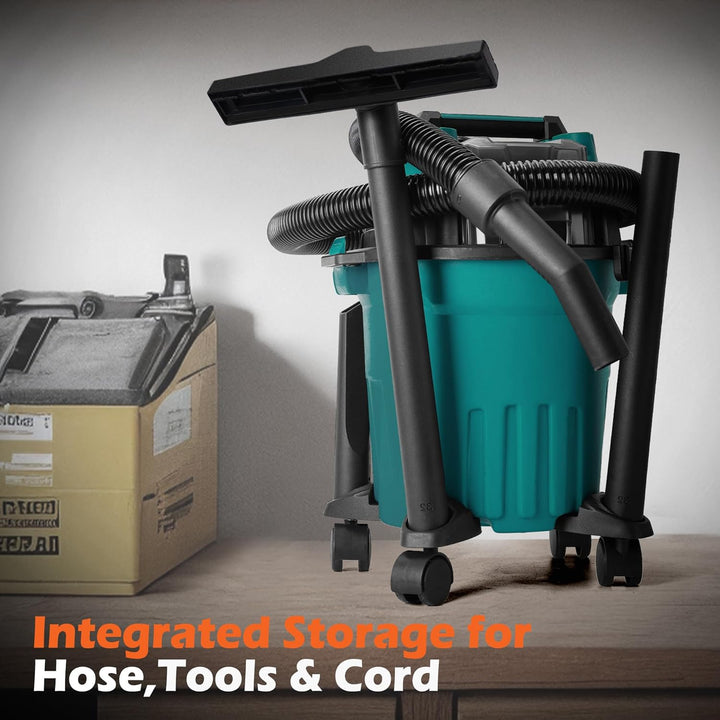 12 Liter Akku-Handstaubsauger mit 180W Bürstenlosem Motor Kompatibel mit Makita 18V Akku für Haushal