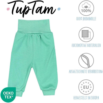 TupTam Unisex Baby Pumphose 5er Pack aus Oeko-Tex zertifizierten Materialien Langhose Unisex 74 Dunk