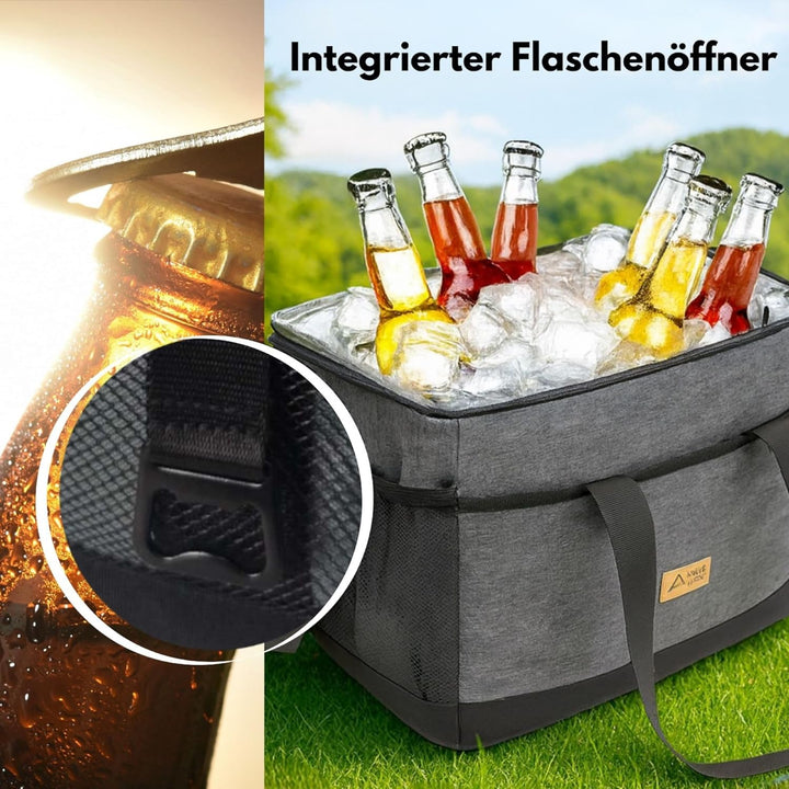 Valle Verde Multifunktionale Kühltasche – Kühlbox mit 4-lagiger Isolierung, Auslaufsicher, mit Seite