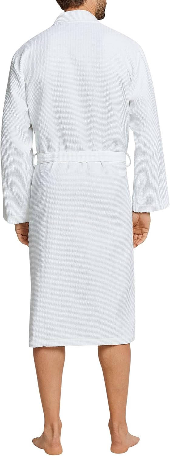 Schiesser Herren Bademantel 48 Weiss 100, 48 Weiss 100