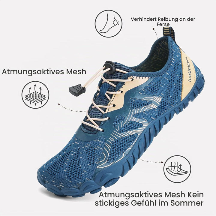 IceUnicorn Herren Damen Barfussschuhe Traillaufschuhe Fitnessschuhe Knit Minimalistische Breiter Zeh