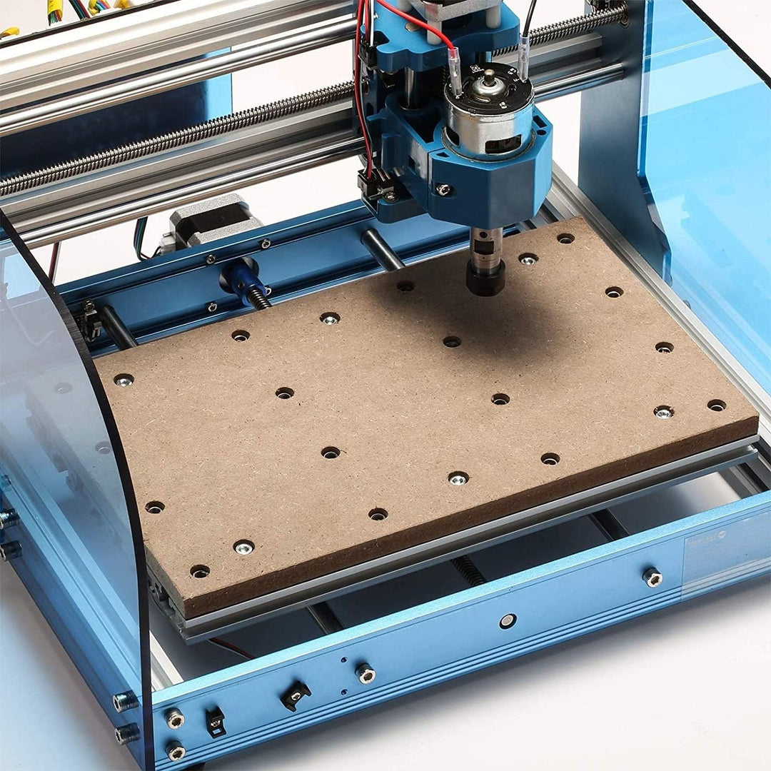 Genmitsu CNC MDF-Arbeitsoberfläche für 3018 CNC-Fräser, 30 x 18 x 1,2cm, M6-Löcher (6mm) Für 3018-PR