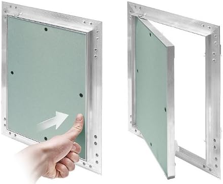 Awenta Revisionsklappe Aluminium-Rahmen 12,5 mm GK-Einlage Gipskarton Revisionstür Alu (225 x 300)