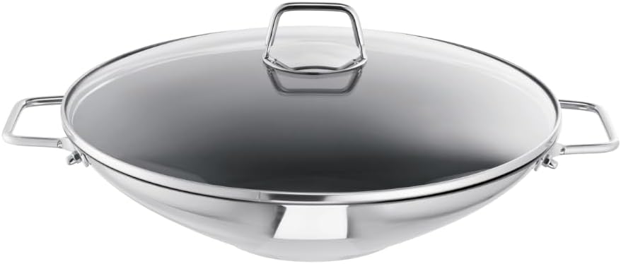 Schulte-Ufer 66520-34 Wok Wega beschichtet, inkl. Zubehör, 34 cm, 4,50 l, Antihaft