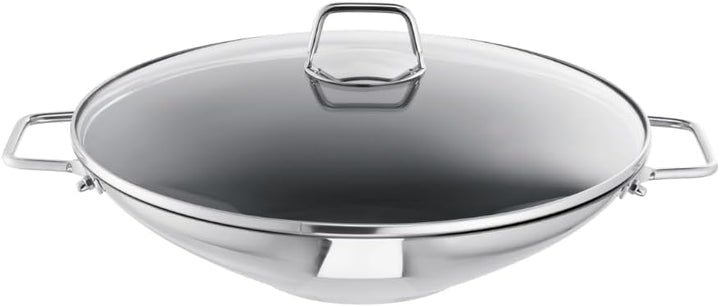 Schulte-Ufer 66520-34 Wok Wega beschichtet, inkl. Zubehör, 34 cm, 4,50 l, Antihaft