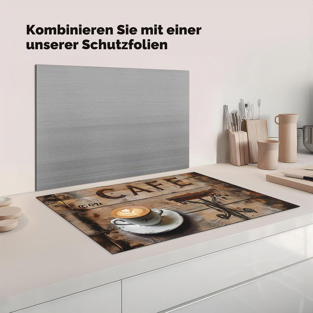 Herdabdeckplatte Einteilig Herdabdeckung Abdeckplatte für Ceranfeld Abdeckung Induktionskochfeld Auf
