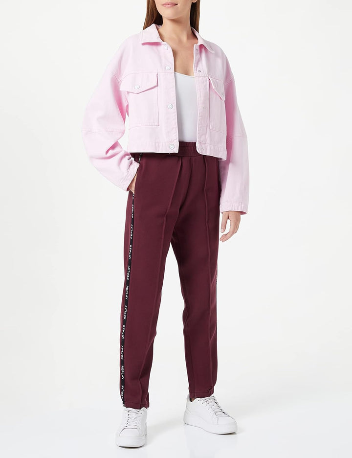 Replay Damen Lässige Hose S 459 Dark Red, S 459 Dark Red