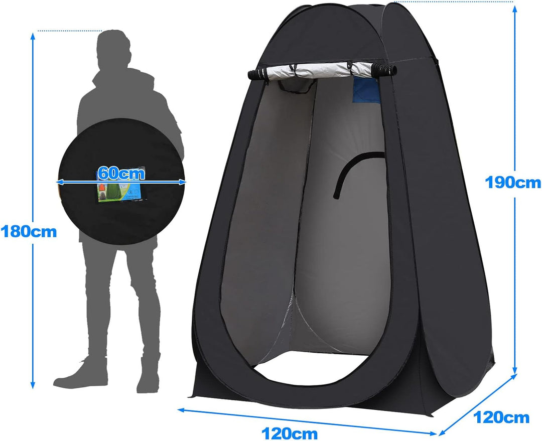 TUKAILAI Camping Toilettenzelt Duschzelt Pop Up Umkleidezelt Privatsphäre Toilette Umkleidekabine La