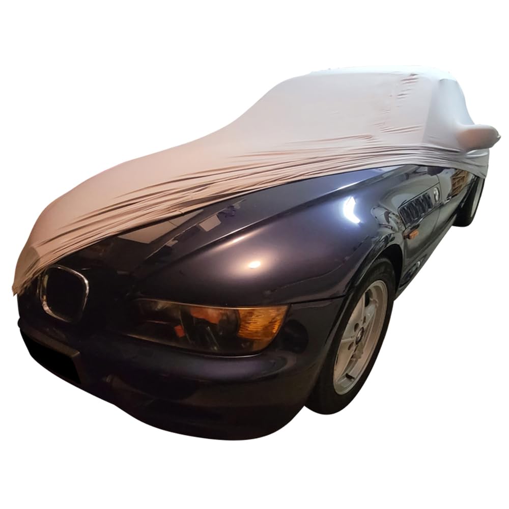 Indoor Autoabdeckung kompatibel mit BMW Z3 Cabrio mit Spiegeltaschen SUPER Soft Stretch