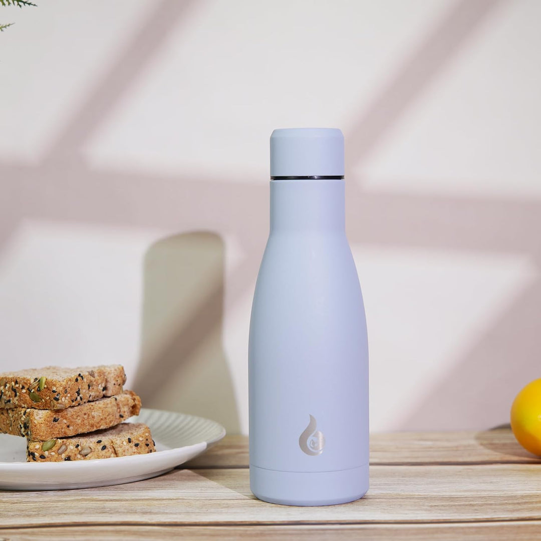 BJPKPK Isolierte Trinkflasche Becher 350ml Kleine Edelstahl-Wasserflaschen Wiederverwendbarer Metall