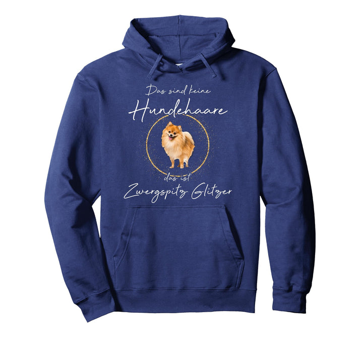 Das ist Pomeranian Zwergspitz Glitzer Miniature spitz Hund Pullover Hoodie