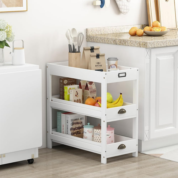 Vicco Aufbewahrungsregal Legum, Stauraumregal, Weiss, 33 x 66 cm mit 3 Ablagen Weiss mit 3 Ablagen,