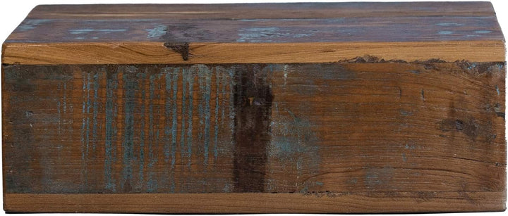 Woodkings® Wandboard mit Geheimfach Schublade Altholz rustikal braun farbig Wandregal Nachttisch