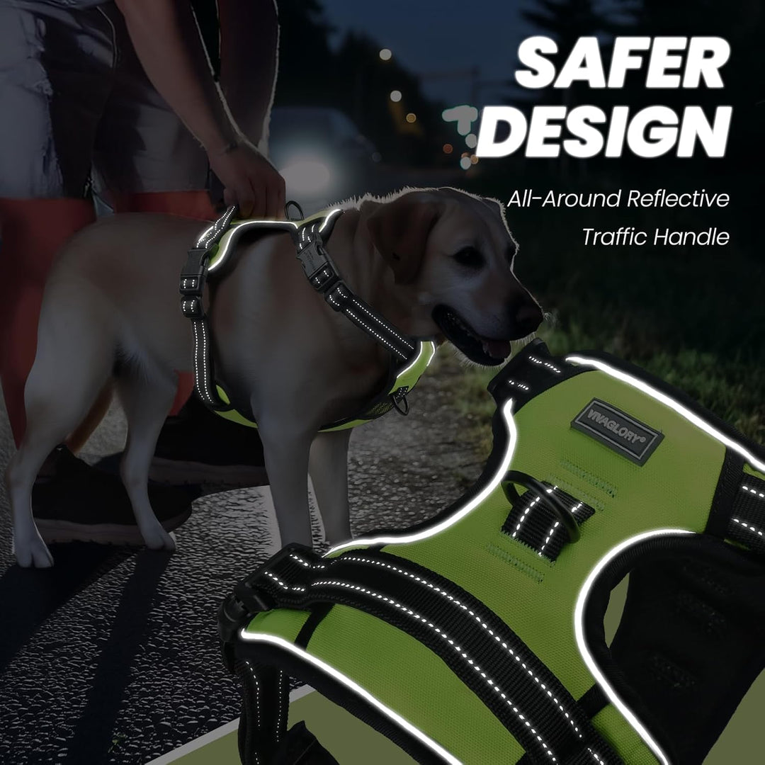 VIVAGLORY Easewalk Hundegeschirr, Anti Zug Hundegeschirr für Training &amp; Spazieren, Anti Zieh Geschir
