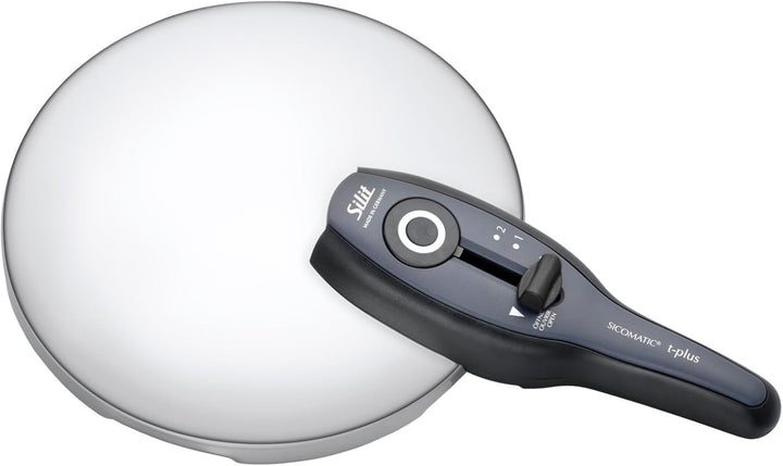 Silit Sicomatic t-Plus Schnellkochtopf 2,5l, Schnelltopf 18 cm, Silargan Funktionskeramik, Induktion