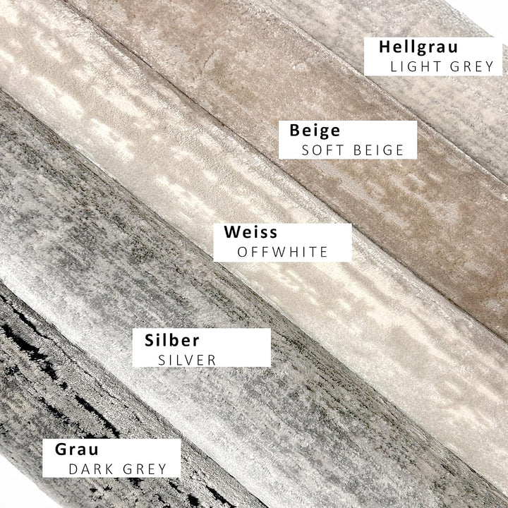 Kurzflor Laufer Flur Wohnzimmer Beige 80 x 200 cm - Moderner Wohnzimmerteppich- Waschbar Teppich, Be