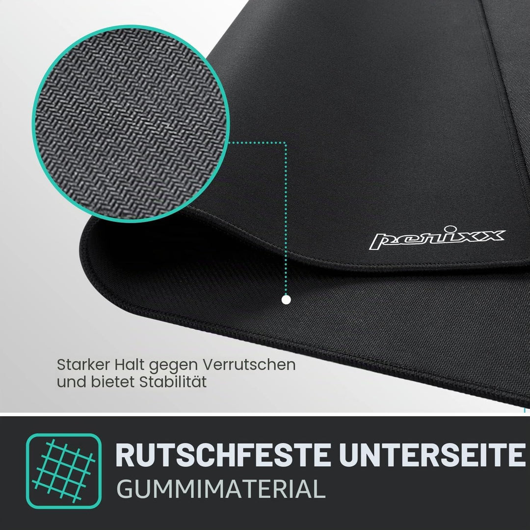 Perixx DX-1000XXL, Gaming Mauspad - Abmessung 900x430x3mm - Anti-Rutsch-Funktion durch gummierte Unt