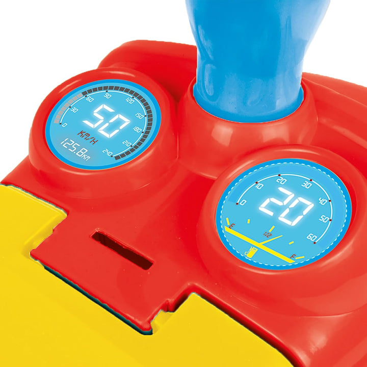 Dolu 4-in-1-Aufsitzfahrzeug für Kinder, Kinder-Trittauto, Lauf- und Fahrfahrzeug für Kinder mit Hupe