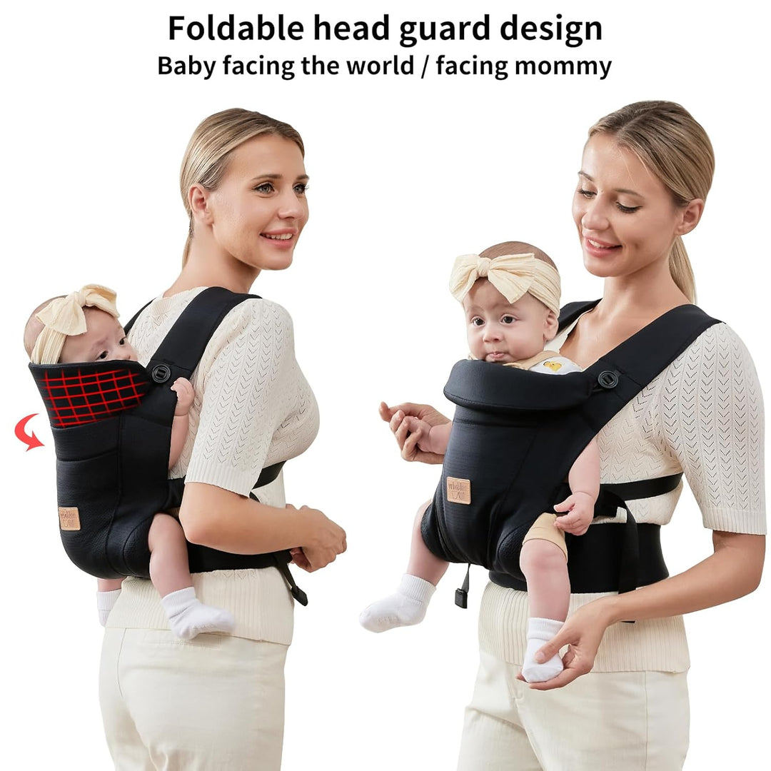 Babytrage für Neugeborene ab Geburt,Ergonomische,mit Verstellbarer Gürtel,Baby Bauchtrage Rückentrag