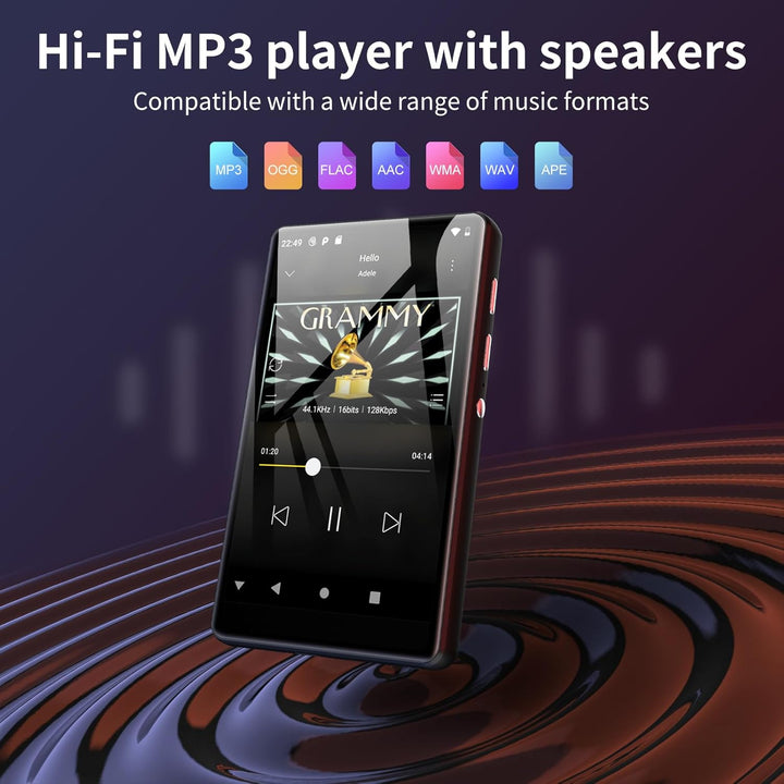 80GB MP3 Player with Bluetooth and WiFi, SWOFY 4.0 Inch Touchscreen MP3 MP4 Player, Portable Stereo,