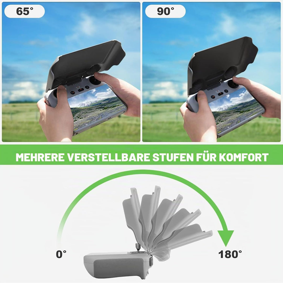 Pilipane Mini 3 Pro Sonnenblende 2-stufiger Sonnenschutz Für DJI Mini 3 Pro RC Fernbedienung Vollbil