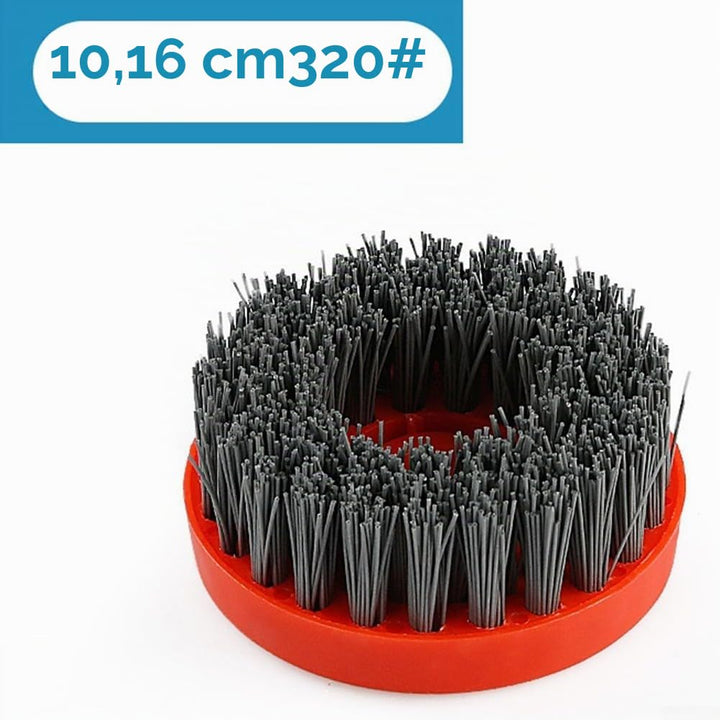 10,2 cm Winkelschleifer-Reinigungsbürste, runde Schleifbürste, Stein-antike Bürste für Stein Granit