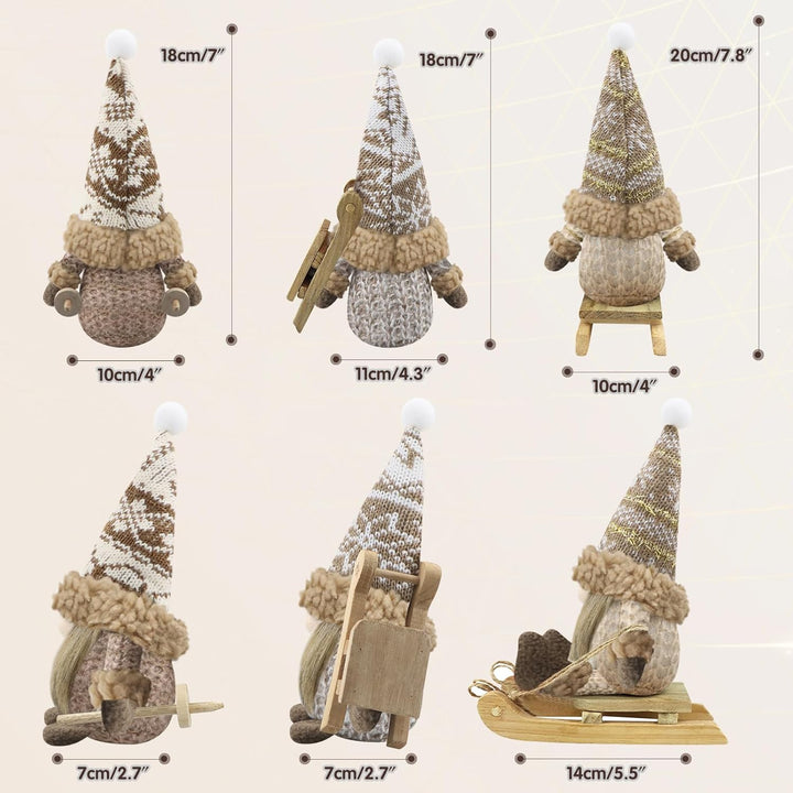 Gehydy Weihnachtswichtel Figuren 3er Set Weihnachtsdeko Wichtel Weihnachten Deko Wichtel Zubehör Dek
