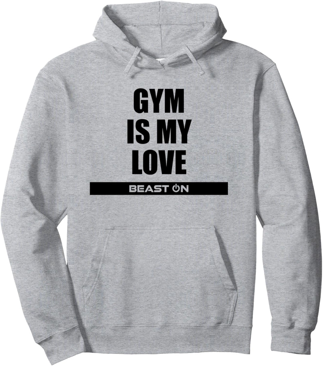 Gym is my Love Body Training Fitness Gym Motivation Sprüche Pullover Hoodie