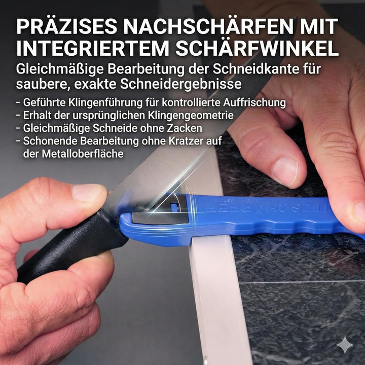 BLITZSCHÄRFER Universalschärfer-Set 3tlg. Blitzschärfer Miniblitz Keramikschärfer Messerschärfer Mes