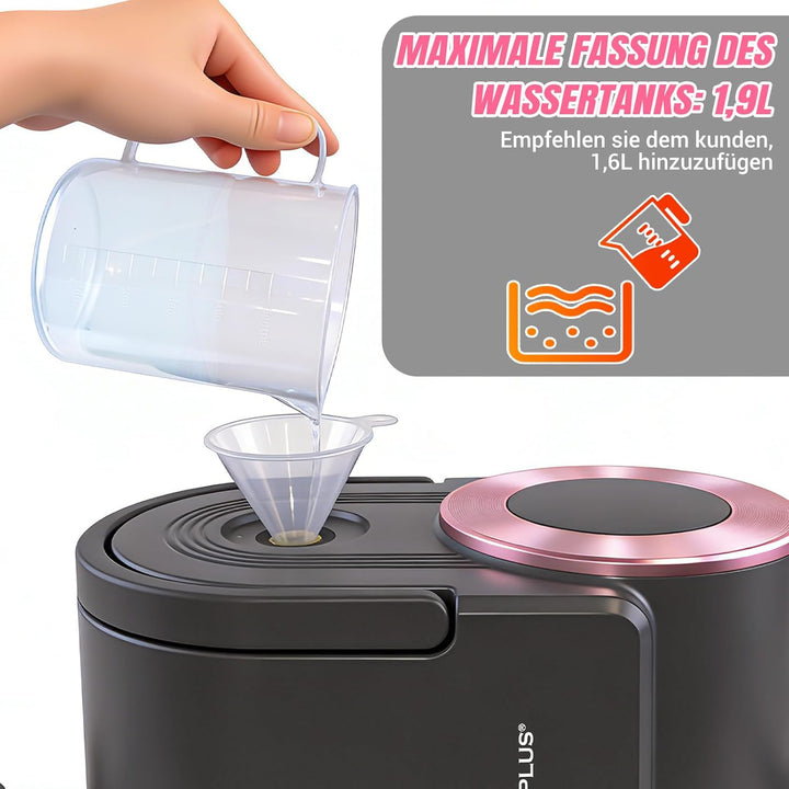 2000W Dampfreiniger, 5Bar Hochdruck Dampfreiniger Handgerät, Steam Cleaner mit 11 Zubehör, 40Min Lau