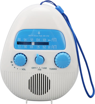 Tragbares Duschradio, Wasserdichtes Badezimmerradio, Eingebauter Lautsprecher, Batteriebetriebenes U