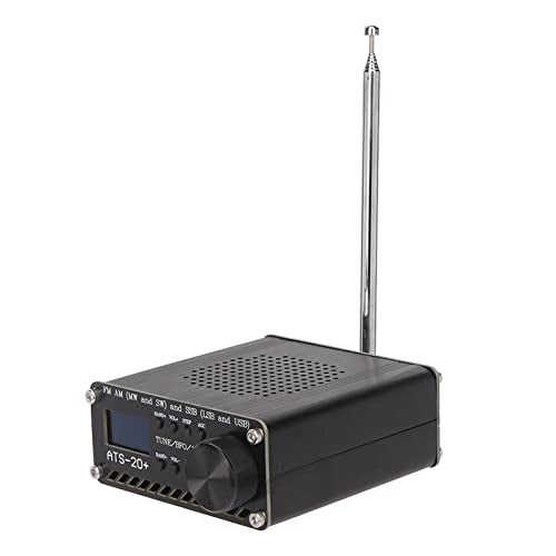ATS 20+ Funkempfänger FM AM MW & SW SSB (LSB und USB) All-Band-Funkempfänger, 0,96-Zoll-LCD-Bildschi
